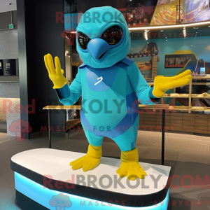 Turquoise Canary mascot...