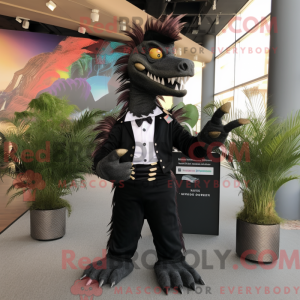 Black Spinosaurus mascot...
