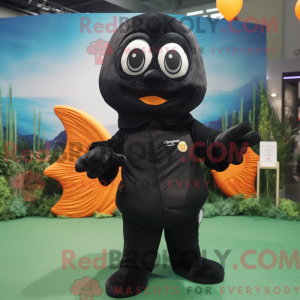 Black Goldfish maskot...