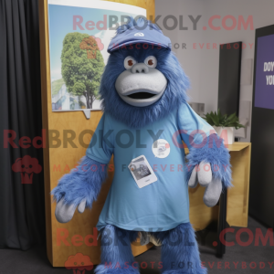 Blue Orangutan mascot...