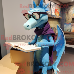Blue Pterodactyl mascot...