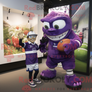 Purple Plate Spinner mascot...