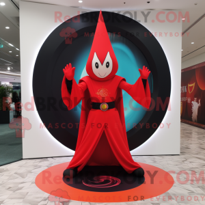 Red Magician mascot costume...