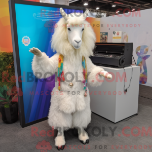 White Angora Goat mascot...