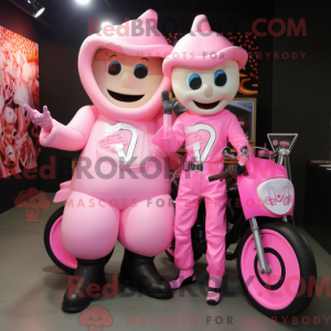 Pink Bottle Of Milk mascot...