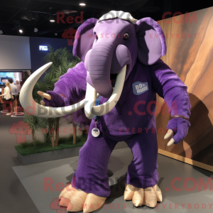 Purple Mammoth mascot...