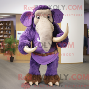 Purple Mammoth mascot...