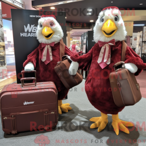 Postava maskota Maroon Hens...