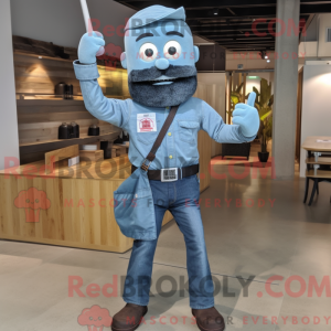 Gray Knife Thrower mascot...