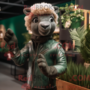 Forest Green Alpaca mascot...
