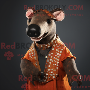 Rust Tapir mascot costume...