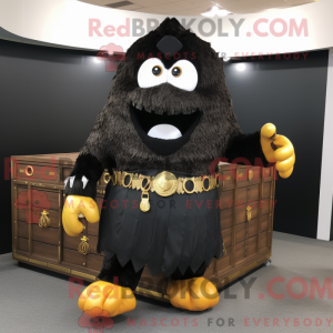 Black Treasure Chest mascot...