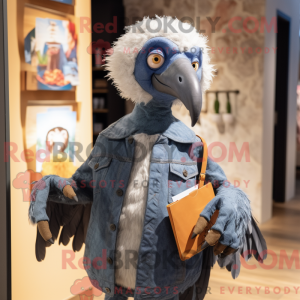 Gray Vulture mascot costume...