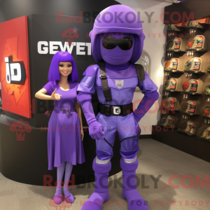 Lavender Gi Joe mascot...