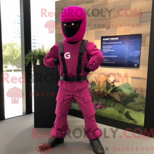Postava maskota Magenta Gi...
