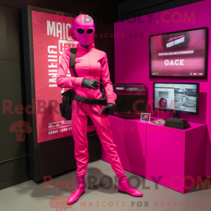 Disfraz de mascota Magenta...