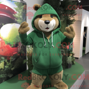 Forest Green Beaver mascot...