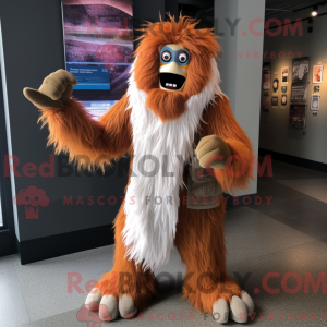 Rust Yeti mascottekostuum...