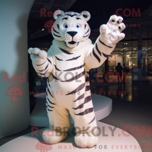 Creme Tiger maskot kostume...