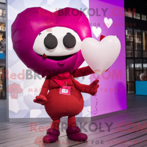 Magenta Love Letter maskot...