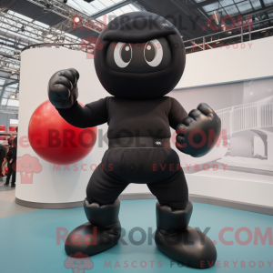Black Boxing Glove mascot...