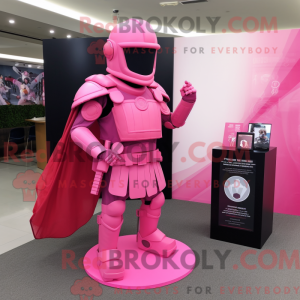 Pink Spartan Soldier mascot...