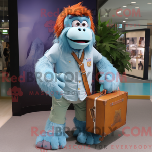 Cyan Orangutan mascot...