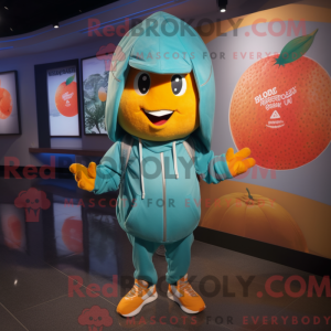 Teal Grapefruit mascot...