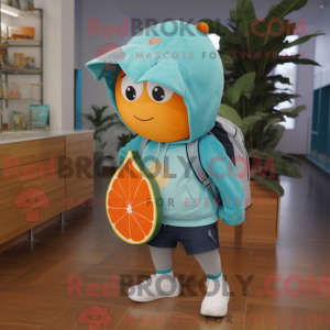 Teal Grapefruit mascot...
