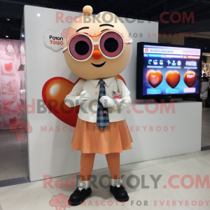 Peach Heart Maskottchen...
