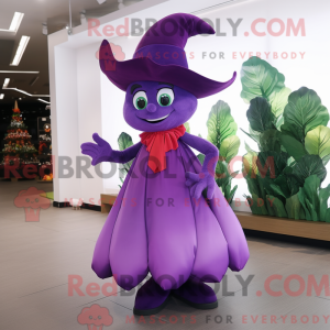 Purple Spinach mascot...