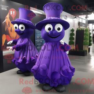 Lilla spinat maskot kostume...