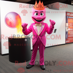 Pink Fire Eater mascot...