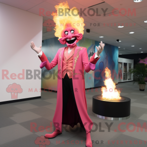 Pink Fire Eater maskot...