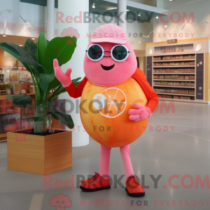 Pink Grapefrugt maskot...