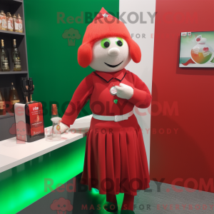 Red Irish Flag mascot...