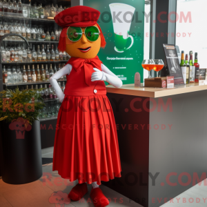 Red Irish Flag mascot...