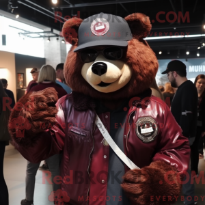 Postava maskota Maroon Bear...