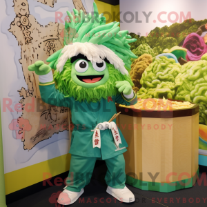 Green Ramen mascot costume...