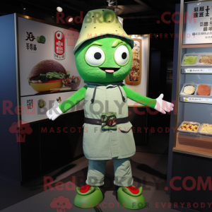 Green Ramen mascot costume...