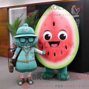 Teal Watermelon mascot...