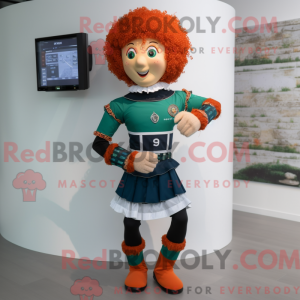 Rust Irish Dancer maskot...