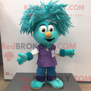 Teal Moussaka mascot...