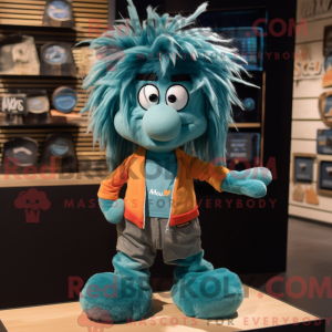 Teal Moussaka mascot...