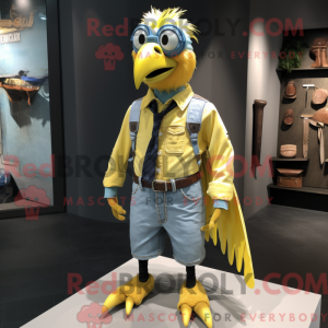Gul Archaeopteryx maskot...