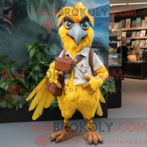 Gul Archaeopteryx maskot...