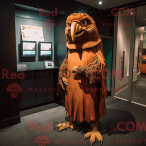 Rust Eagle-maskotdraktfigur...