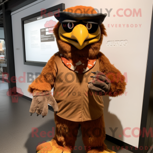 Rust Eagle mascot costume...