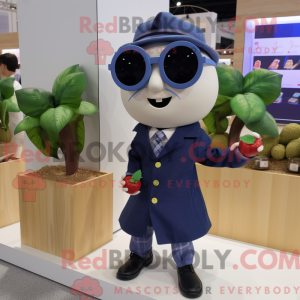 Navy Apple mascot costume...