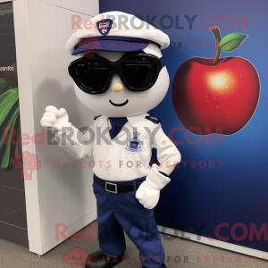 Navy Apple maskot kostume...